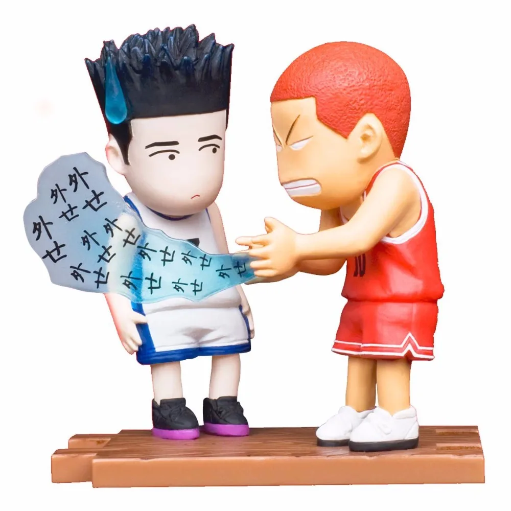 Huong аниме мультфильм Slam Dunk 5 шт./компл. Sakuragi Hanamichi Rukawa Kaede ПВХ Фигурки коллекционные
