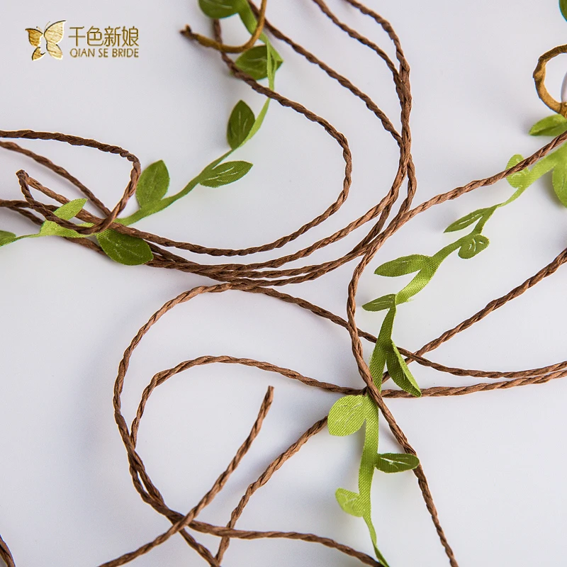 Gorgeous leaf wreath headband floral hairband women cute jewelry hair ornaments bridal crown wedding accessories gifts jingru | Украшения и