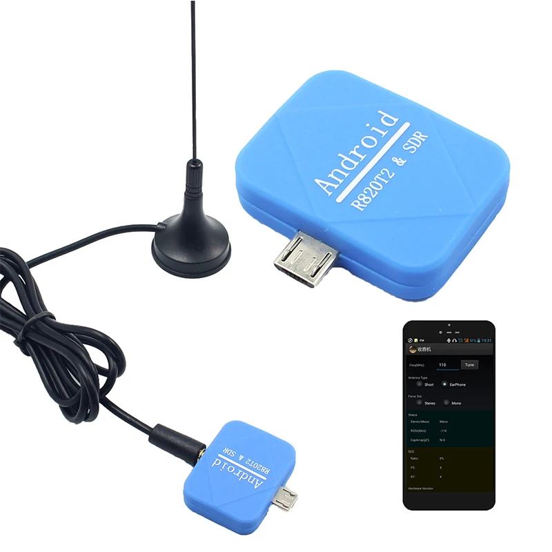 USB-адаптер SDR + R820T2 DVB-T для телефонов на Android ТВ-тюнер радиоприемник популярный |