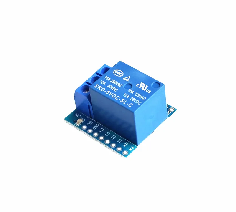 Релейный Щит для Wemos D1 один канал мини-модуля реле платы разработки Arduino ESP8266 1