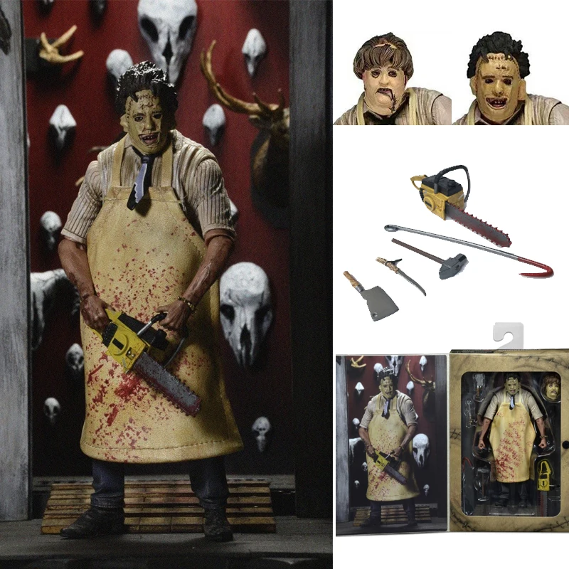 Фигурка Leatherface Ultimate Классическая фигурка из фильма ужас экшн-фигурка техасской