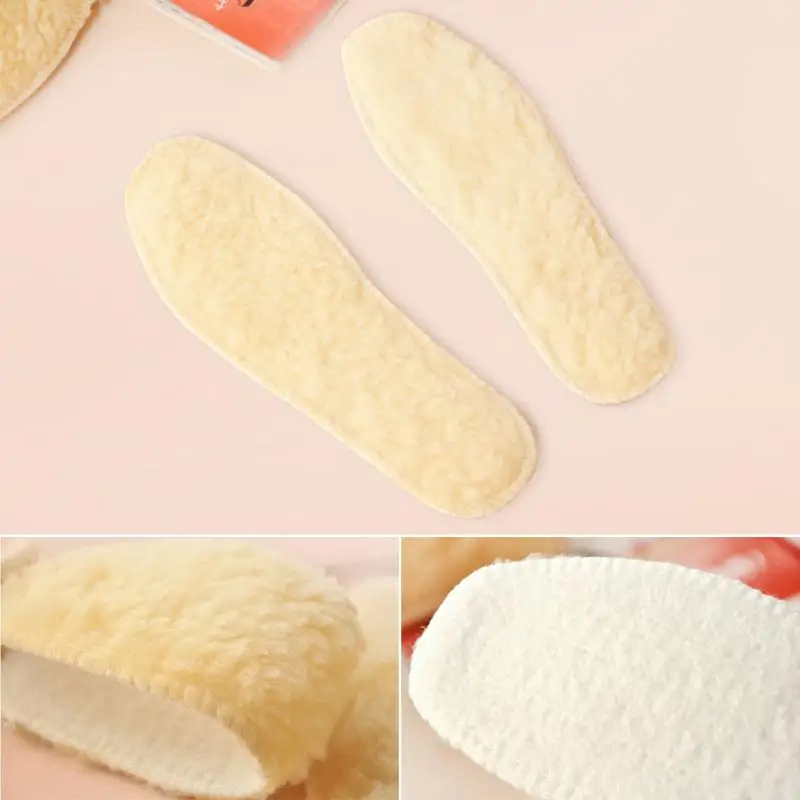 Зимняя теплая плюшевая шерстяная обувь на меху Удобные стельки мягкие