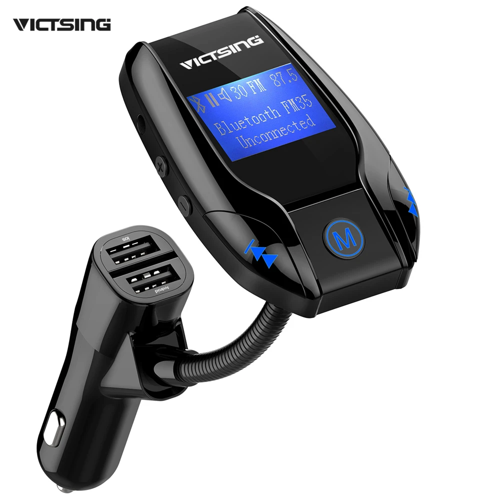 2019 Victsing Bluetooth fm передатчик беспроводной автомобильный музыкальный адаптер 3 usb