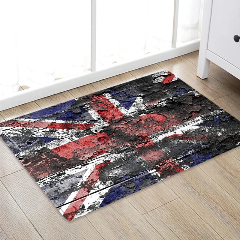 Фланелевая Губка 3D домашние ковры с принтом прямоугольник Противоскользящий