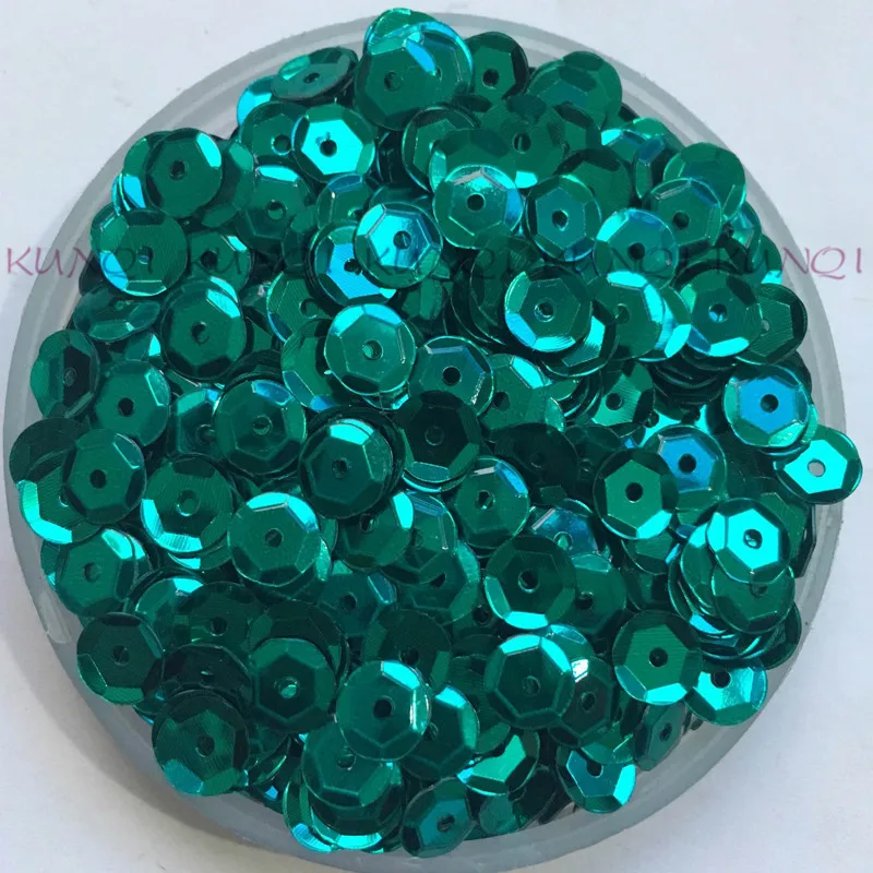 New!! 6mm Cup Round Lake Blue Loose Sequins Paillette Sewing Wedding Craft Women Kids DIY Garment Accessory SCZ161 | Дом и сад