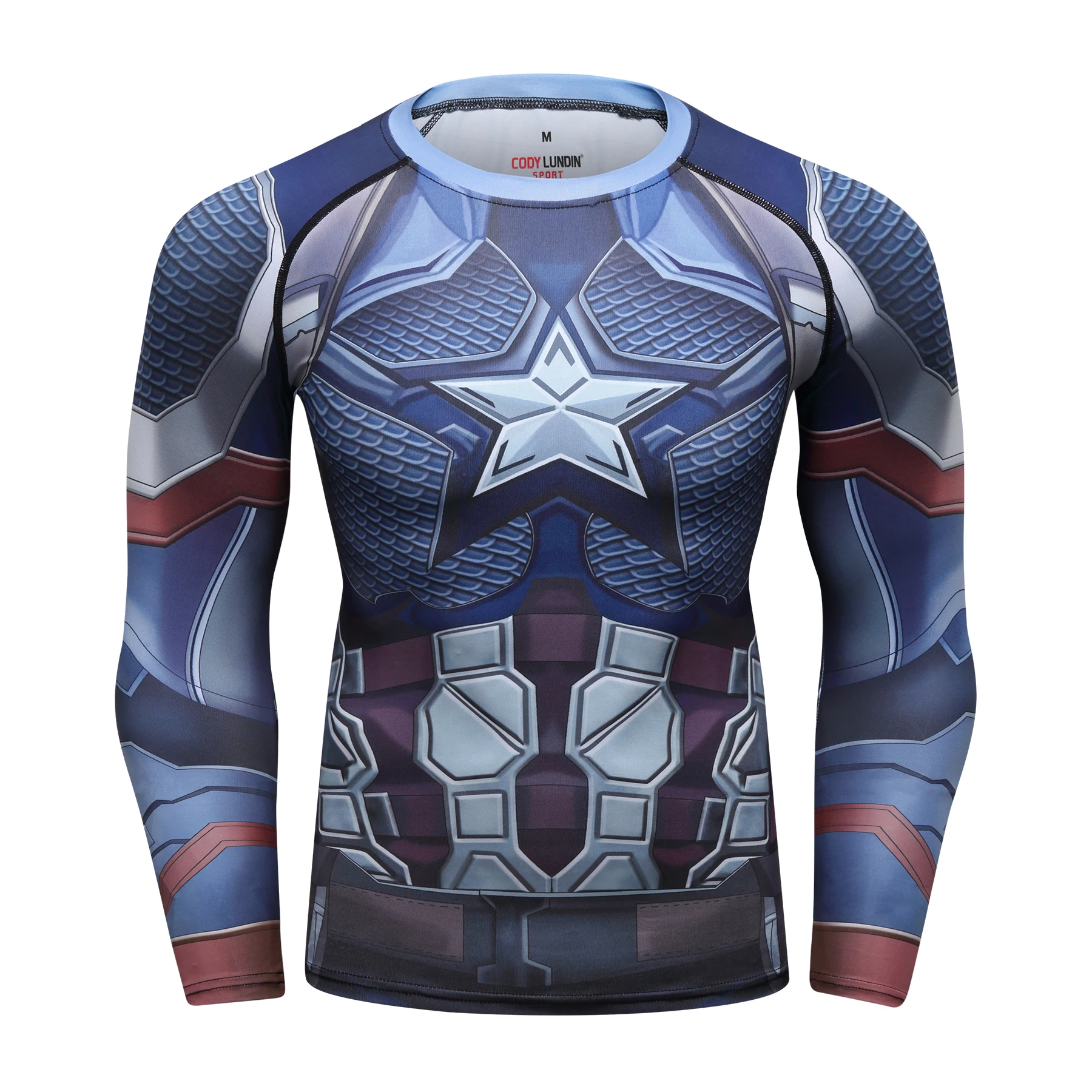 Endgame Quantum Wars 3D Футболка с принтом Мужская сжатая рубашка для косплея Железного человека костюм с длинным рукавом Harajuku футболка