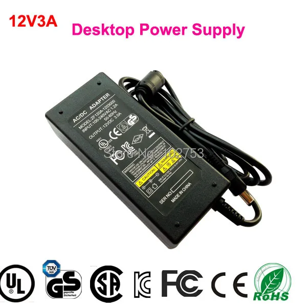 12v 3a адаптер питания бесплатная доставка 1шт 100% новый сертифицированный для