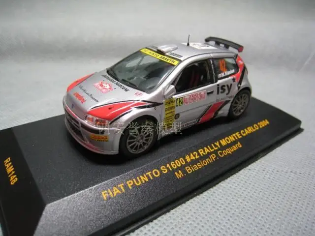 I XO 1:43 FIAT PUNTO S1600#42 сплав модель автомобиля литая под давлением металлические игрушки подарок на день рождения для мальчика