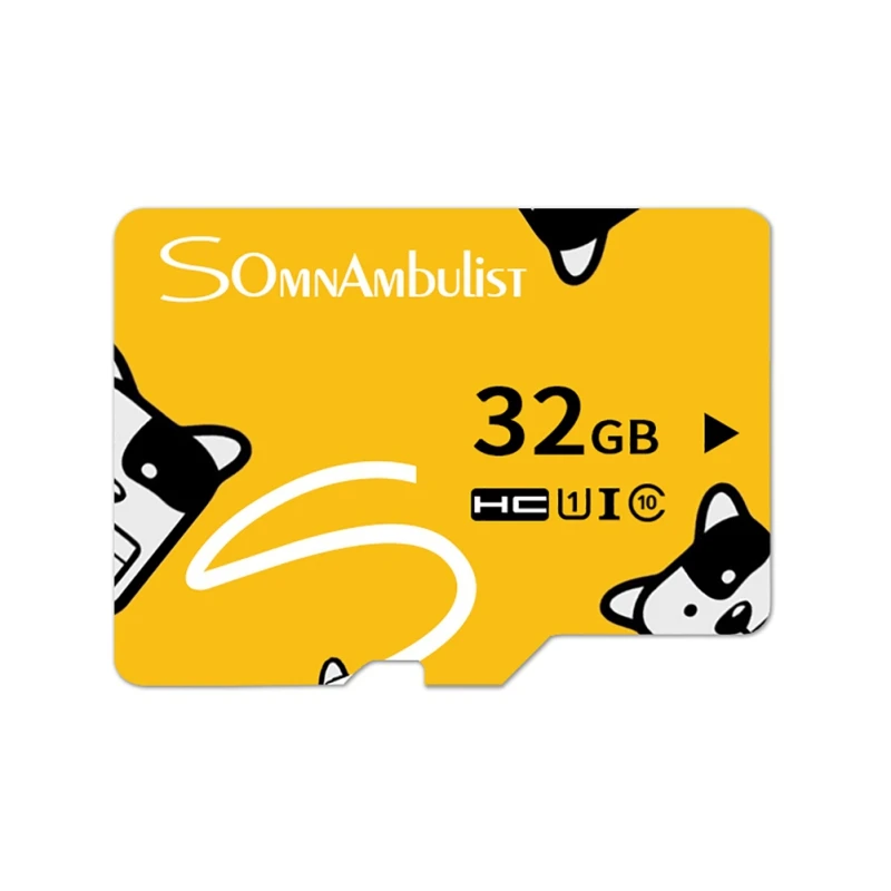 Cartoon Micro SD карта памяти 16 ГБ 32 64 Гб 128 MicroSD Max 15 МБ/с./с высокая скорость Uitra C10 желтая TF