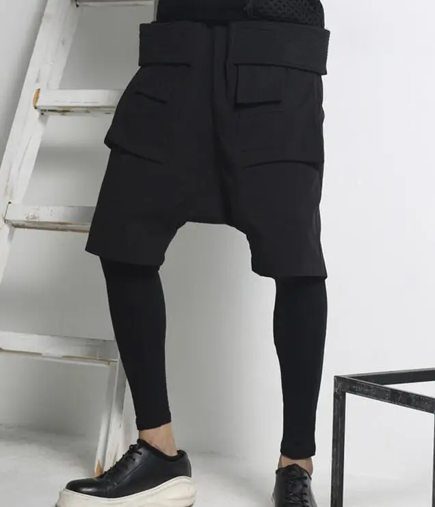 Мужские модные леггинсы обтягивающие комплект из двух предметов|male tights|tights malemale