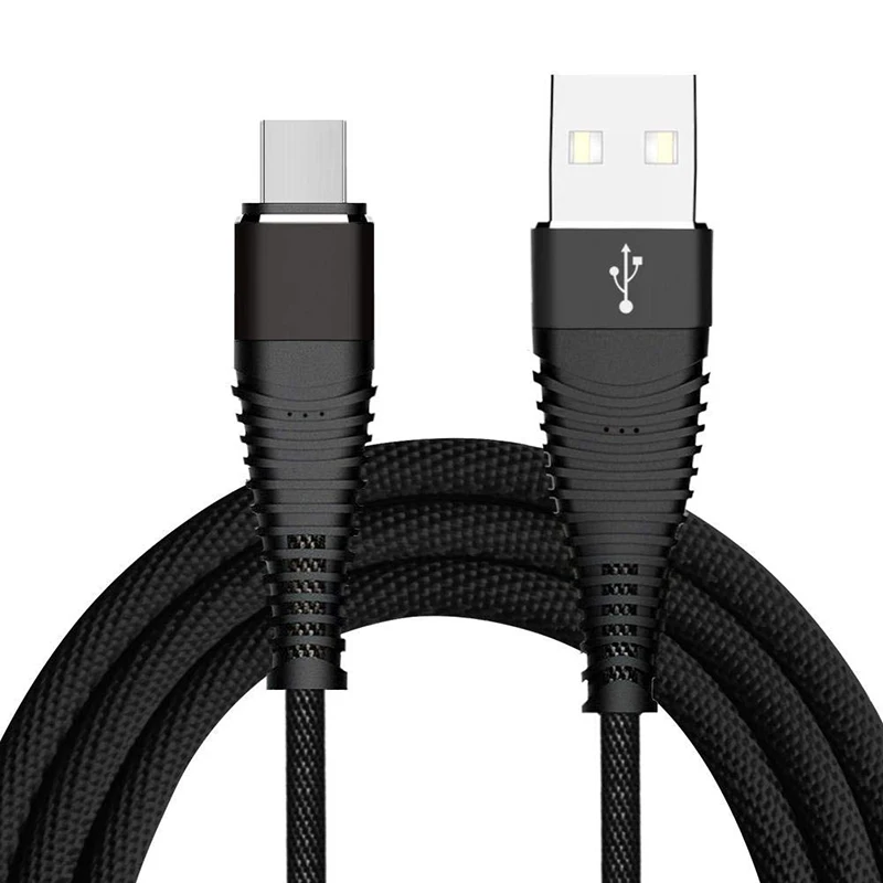 1M 2A высокопрочный кабель usb type C для samsung S8 S9 Plus Кабель зарядного устройства микро-usb для iPhone huawei кабели для мобильных телефонов