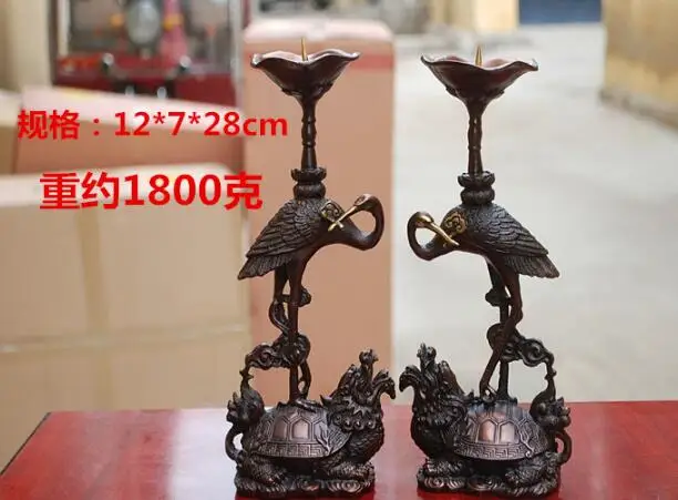 Китайская Золотая скульптура буддийская из бронзы подсвечник Статуя Дракона