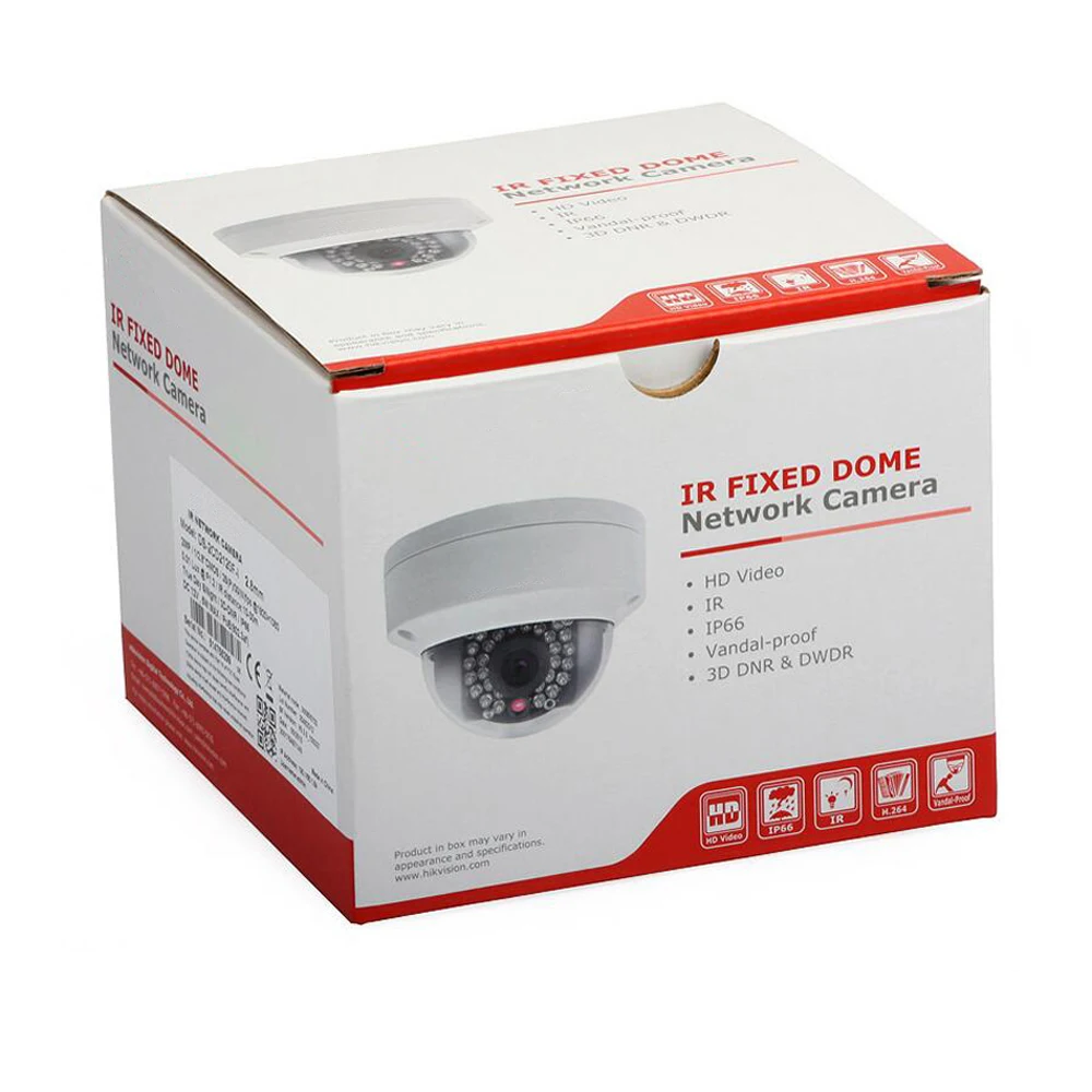 Видеонаблюдения cctv ip камера hikvision hd 1080p 4mp DS 2CD2142FWD IS ИК купольная видеокамера аудио