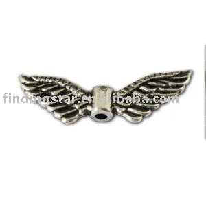 

400pcs Tibetan Alloy Wing Charm Beads Spacers Angel Wing Spacer Beads Antique Silver for Bracelet Necklace A10544