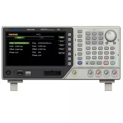 

Генератор сигналов произвольной формы Hantek HDG2022B 2CH 20 МГц 250MSa/s, глубина памяти 64 м, USB 7 "TFT LCD 16CH выход