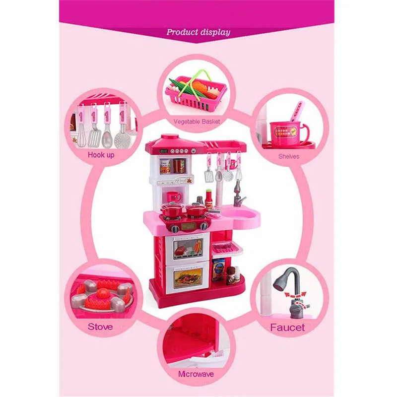 Моделирование кухня toys Girls игры игровые наборы Кухня для детей кухонный гарнитур