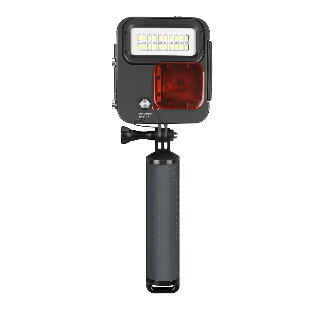 Съемка водонепроницаемого корпуса погружение со светодиодным светом для Go Pro Hero 7 6 5 Black 4 3+ Silver Action camera для GoPro 7 Black camera аксессуар
