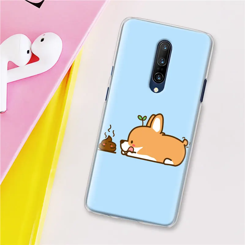 Мультяшная собака корги Шиба ину чехол для Oneplus 7 Pro 6 7 6T 5T жесткий чехол-накладка для мобильного телефона Coque