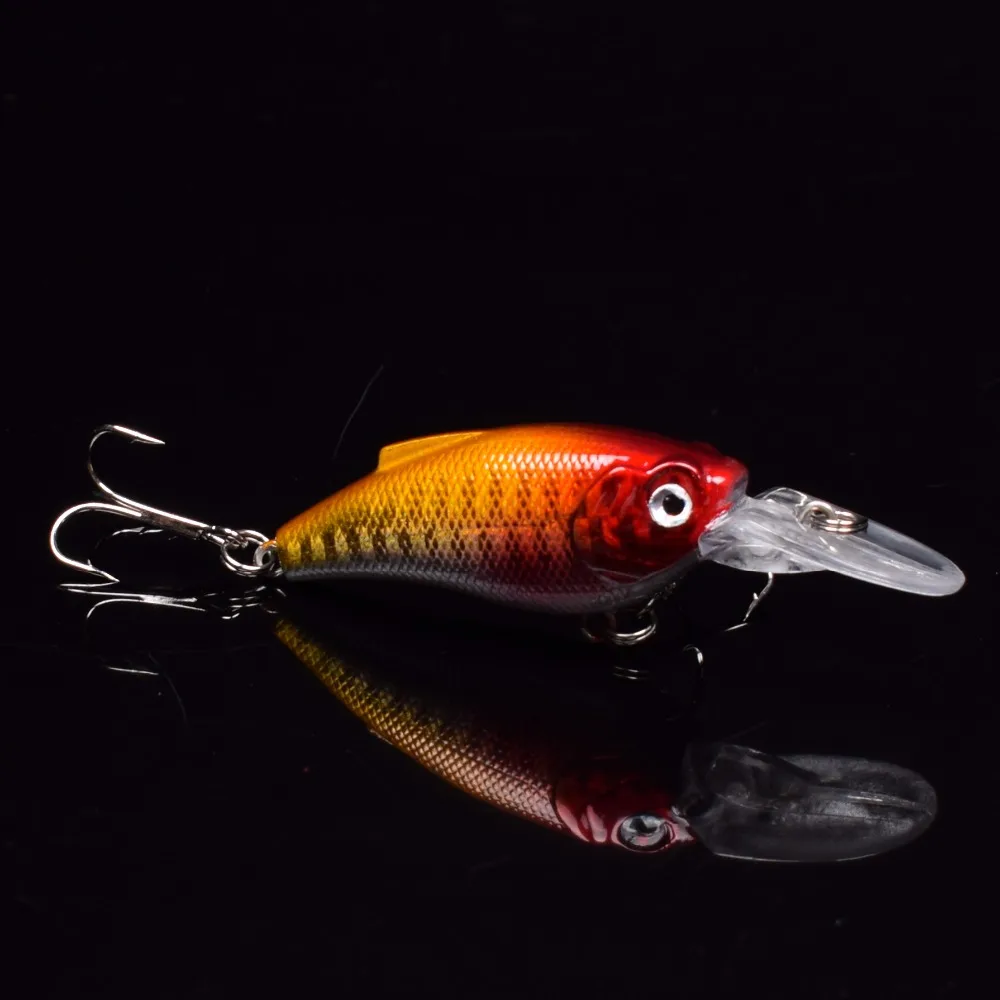 Плавающие Глубокий Дайвинг Crankbait Блесен 17 8 г/70 мм реалистичные воблеры с 6 # крючки