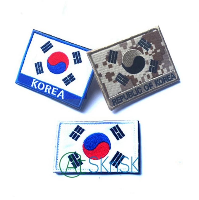 50 шт. военные нашивки с вышивкой в виде корейских флагов | Дом и сад