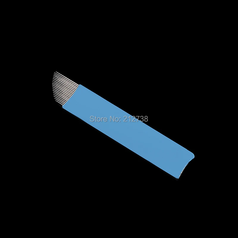 0 2 мм 50 шт. 18 шпильки Bluemanual иглы Лезвия Перманентный макияж лезвия микроигла игла