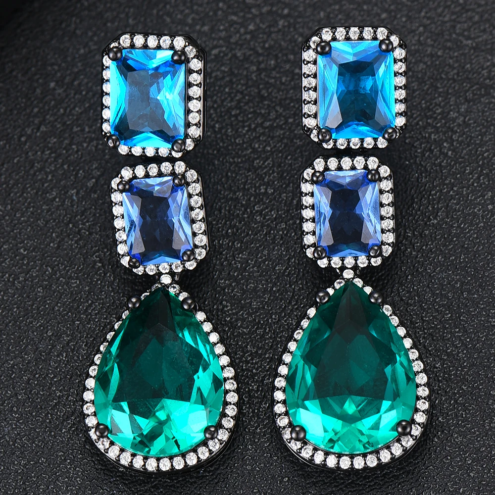 Роскошные Разноцветные серьги GODKI в форме капли с фианитами для свадьбы помолвки