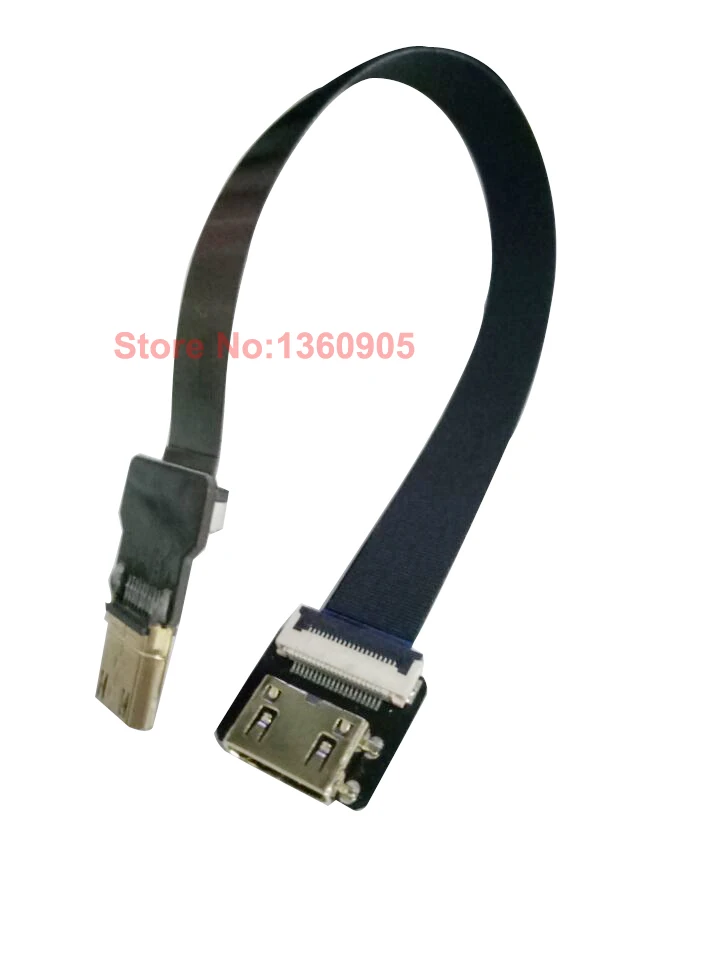 5/10/15/20/30 см ультра тонкий HDMI кабель прямой мини женский для мужчин Мини плоский FPV