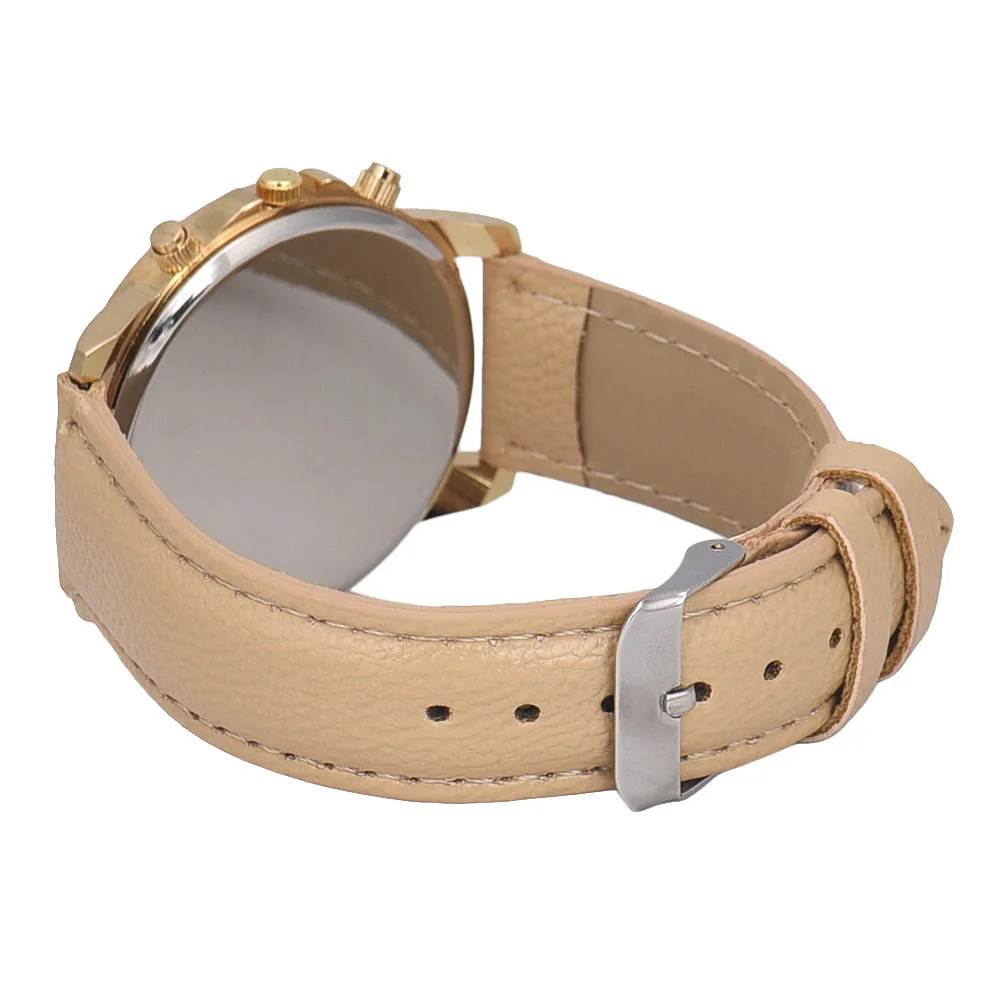 Часы женские кварцевые на кожаном ремешке # A|Женские наручные часы| |