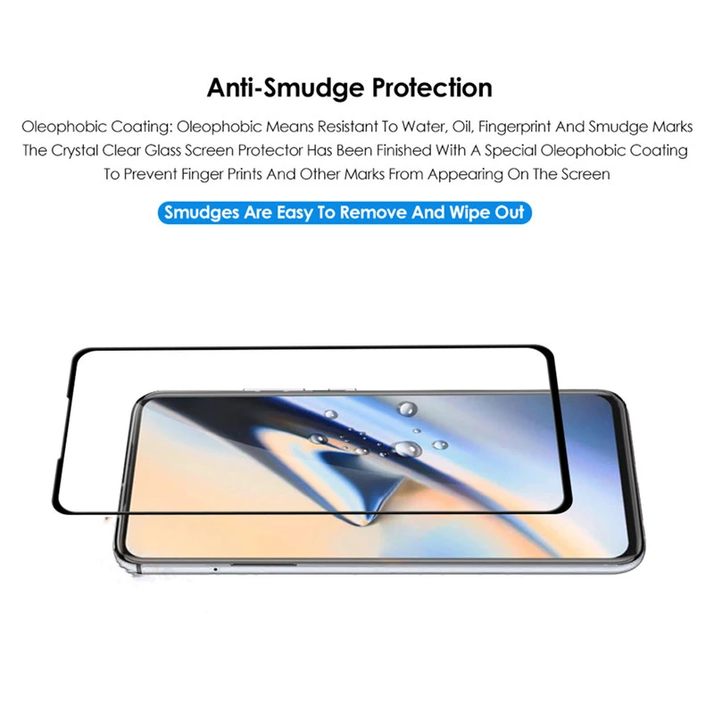 9D стекло для Oneplus 7 Pro Чехол на One Plus 7 7T стекло закаленное Объектив камеры защита экрана на Oneplus 7T Pro Полное покрытие пленка
