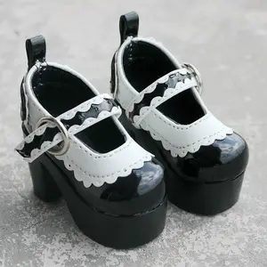 Wamami 55 # черный 14 MSD DZ AOD BJD Dollfie кожаные туфли на высоком каблуке