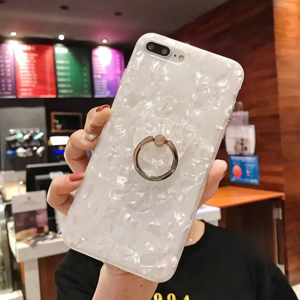 Ourpho Shelly чехол для iPhone X XR XS MAX fashion trend ring frame 6 6s 7 8 plus | Мобильные телефоны и