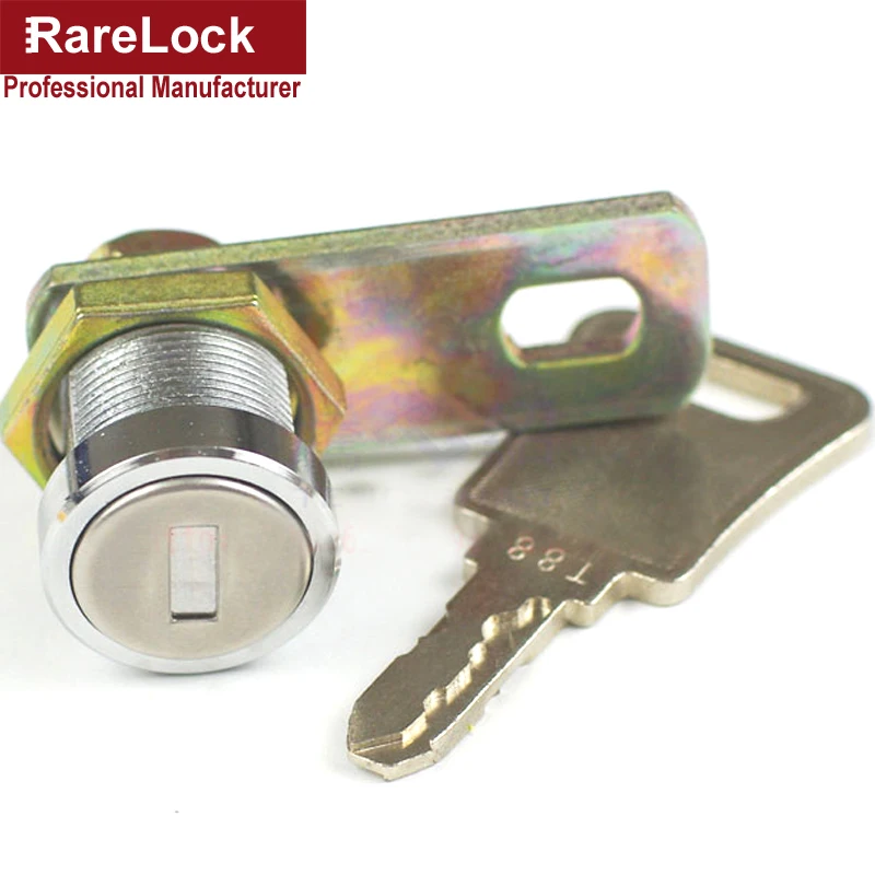 Rarelock Высокая безопасность Cam замок для шкафа ATM кассовый ящик безопасная коробка оборудование латунный ключ для ремонта мебели оборудование b
