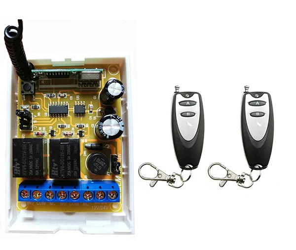 DC12V DC24V 2CH пульт дистанционного управления двери гаража RF беспроводной