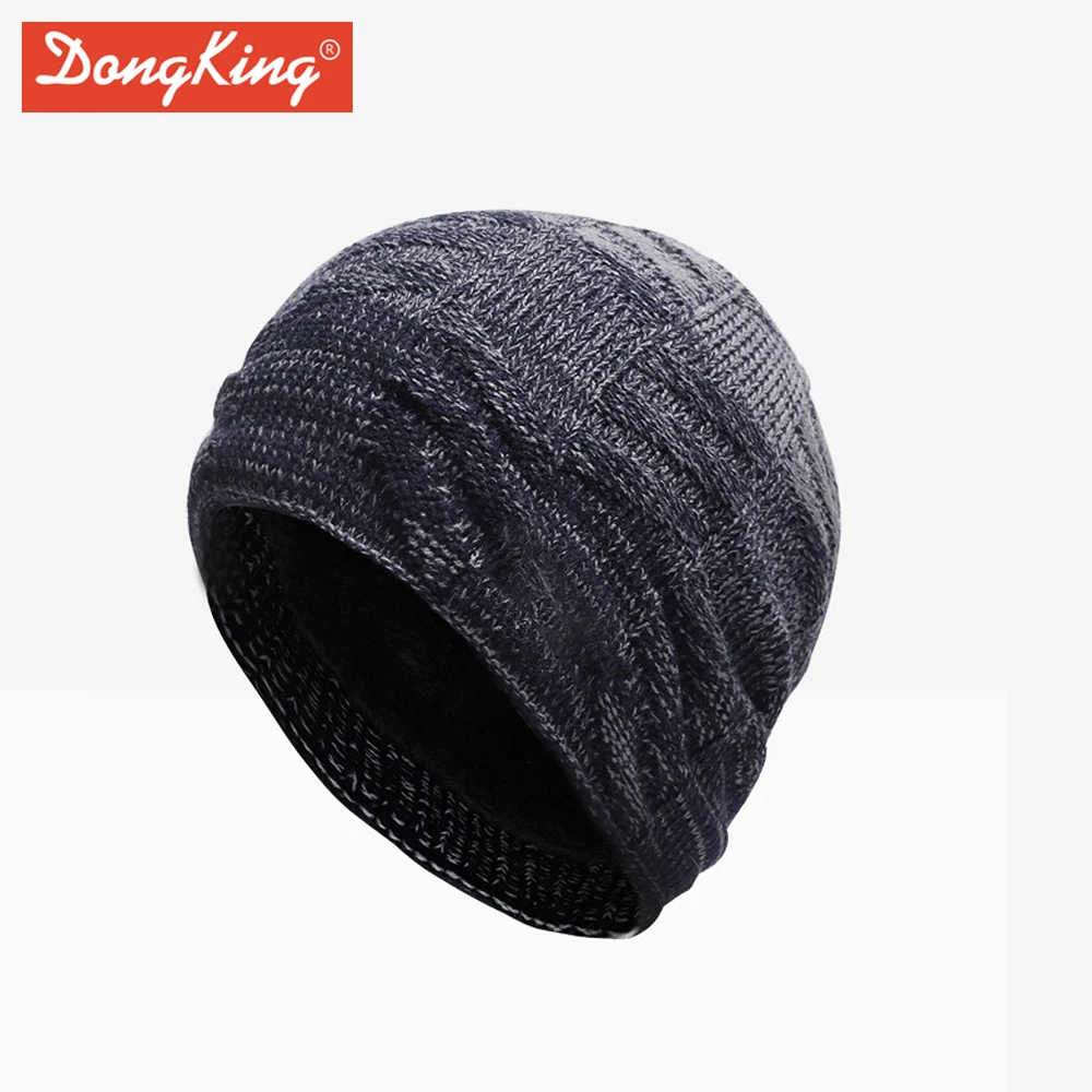 DongKing 2017 брендовая теплая зимняя шапка Унисекс Skullies Beanies шапки для женщин и мужчин