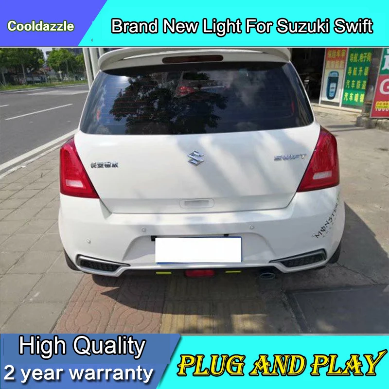 2 шт. стайлинга автомобилей чехол для Suzuki Swift задних сигнальных огней 2004 2017