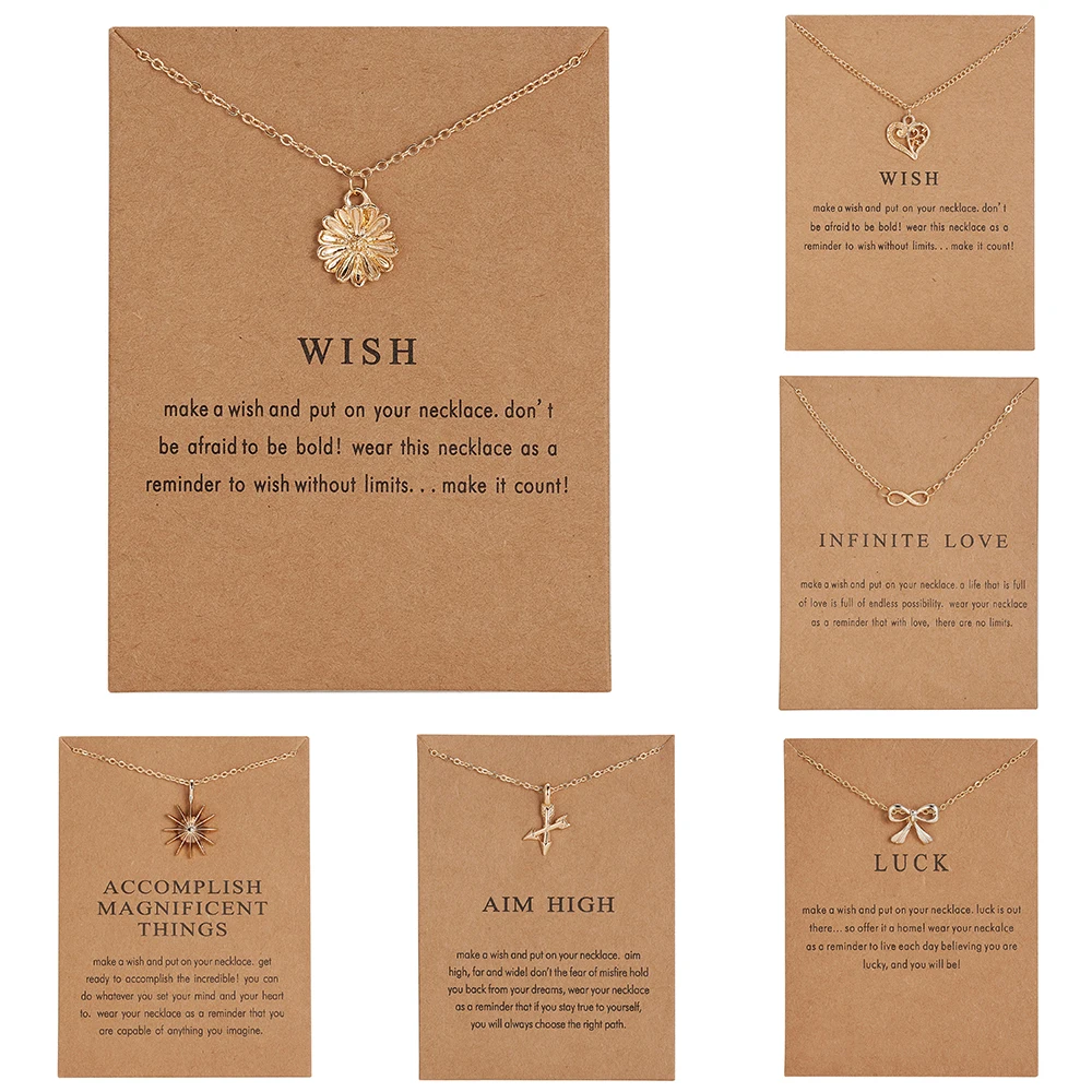 RINHOO WISH Gold color Hope Flower Подсолнух сплав ключикулярная косточка короткое ожерелье с