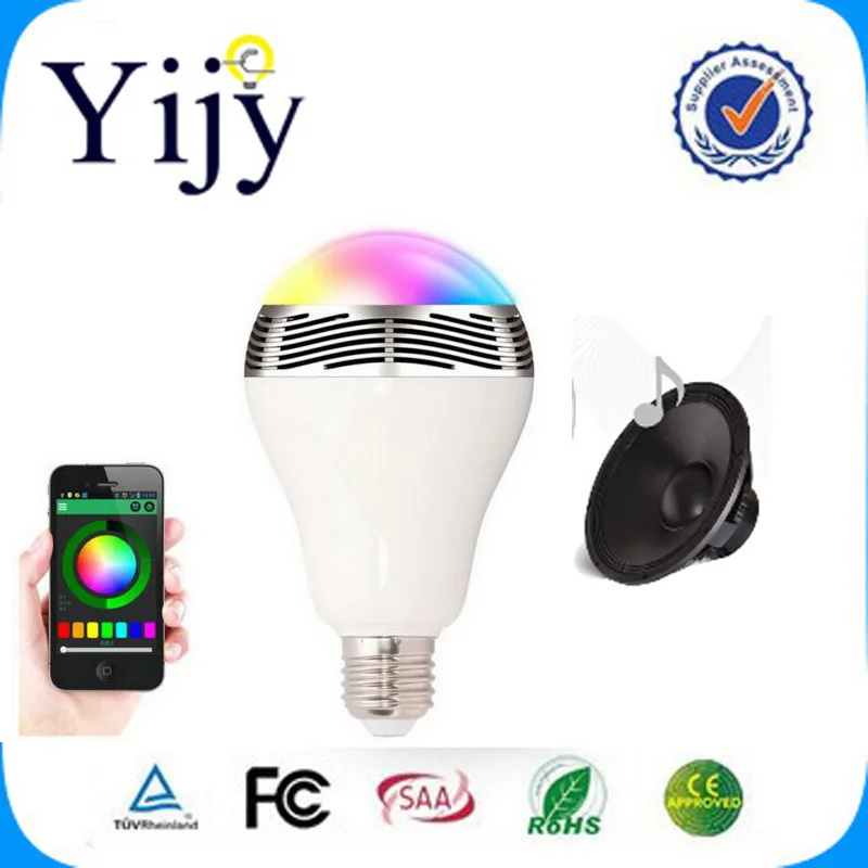 Bluetooth динамик умные светодиодные лампы с регулируемой яркостью меняющие цвет