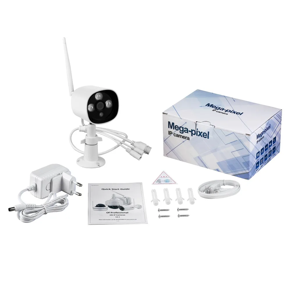 Полный цвет день и ночь 2MP Wifi IR bullet камеры 1080P P2P двухстороннее аудио Onvif провод