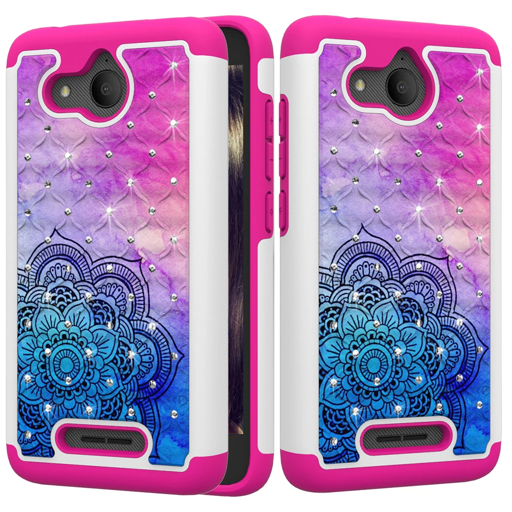 Diamond Phone Case for Alcatel 1X Evolve TCL LX IdealXtra 7 2018 Revvl 2 plus Funda Mandala unicorn eiffel tower cute bear Cover |