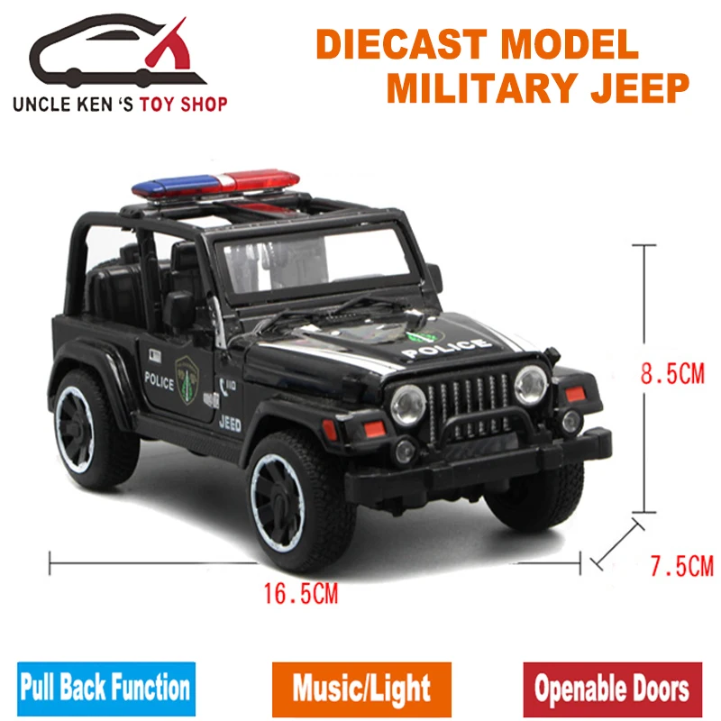 Модель джипа Diecast в стиле милитари армейские игрушечные машинки с подарочной
