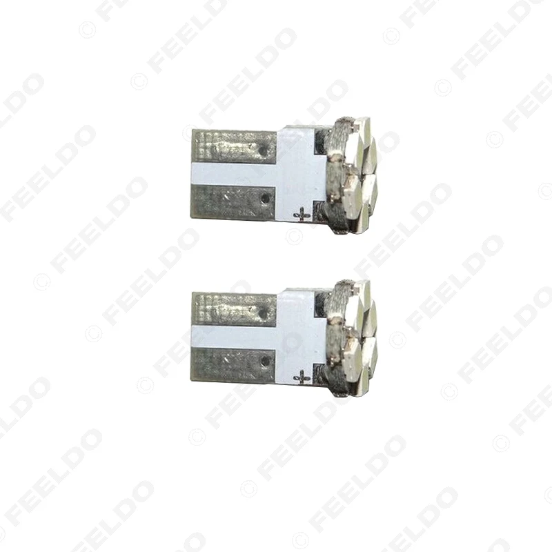 4 шт. Power Car Auto T10 W5W 194 168 1206 6 SMD клиновидные светодиодные лампочки DC12V белый # FD 3694|car