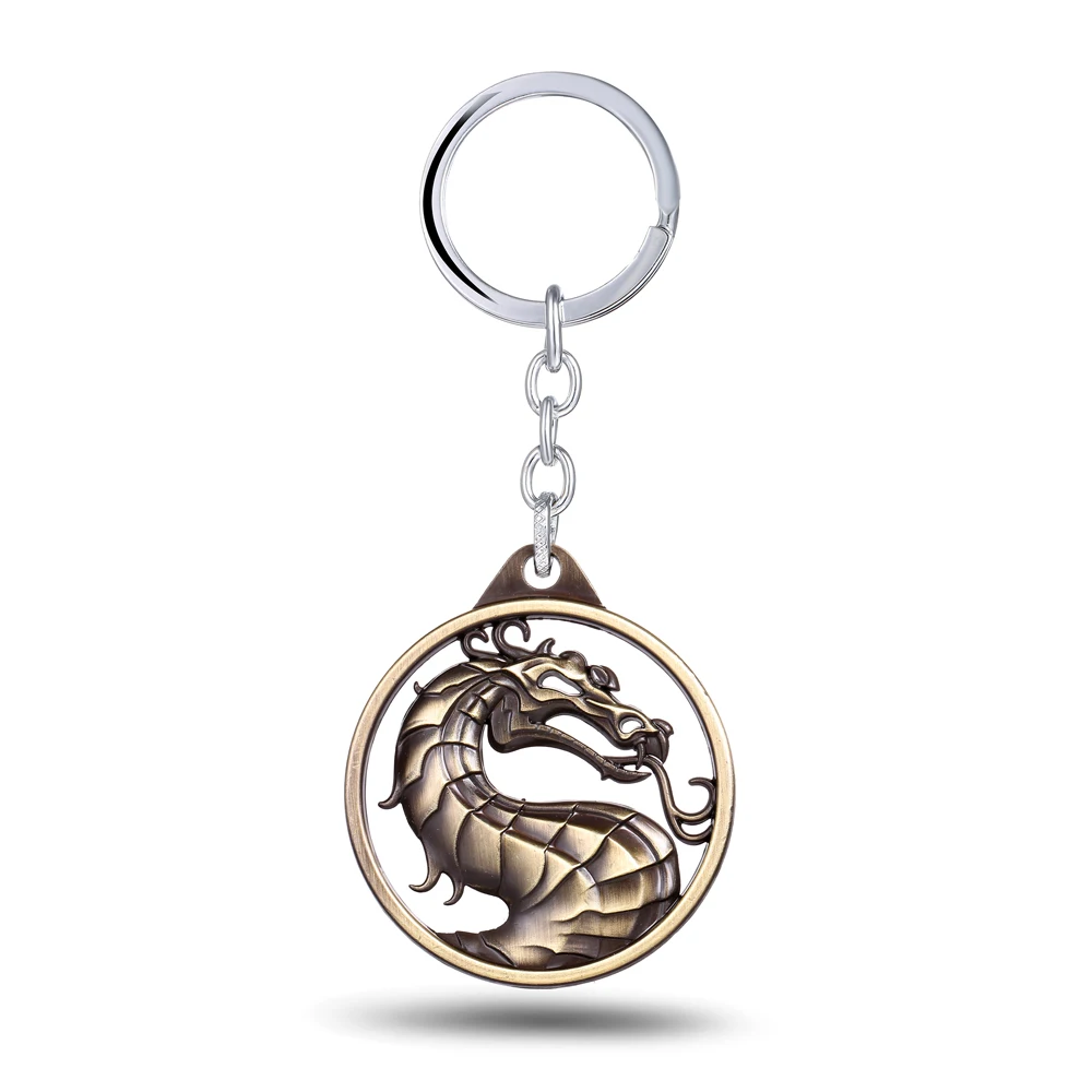 

MS JEWELS 3D Cool Gragon Game Mortal Kombat Keychain Metal Key Rings For Gift Chaveiro Key Chain Jewelry