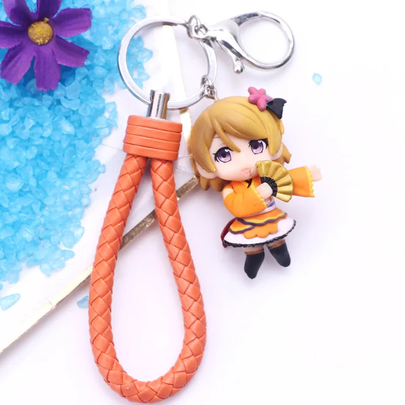 Случайные 9 шт. аниме Love Live! Koдори минами Касака Хонока ПВХ фигурка Q версия брелок