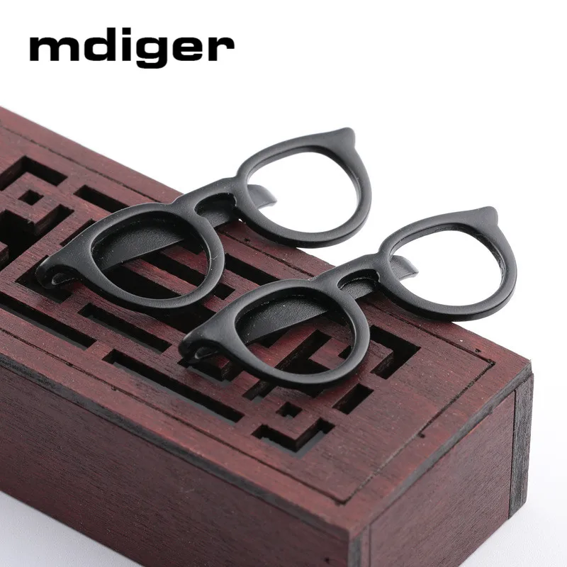 Mdiger Брендовые мужские официальные Зажимы для галстука мужчин черные очки