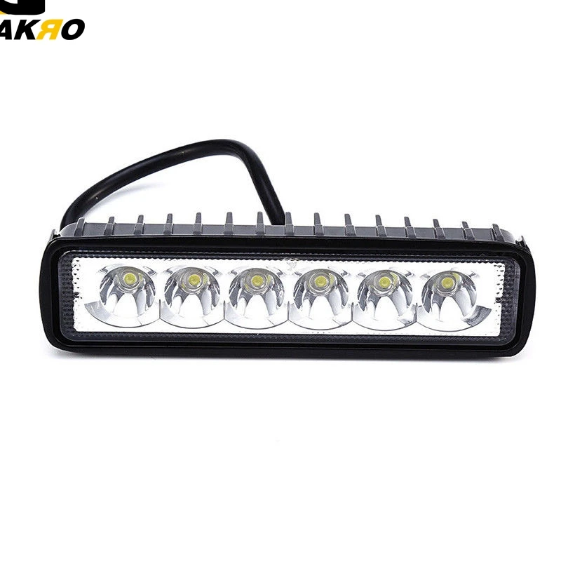 18W 800LM яркий светильник 6LED рабочий бар для вождения противотуманный внедорожный