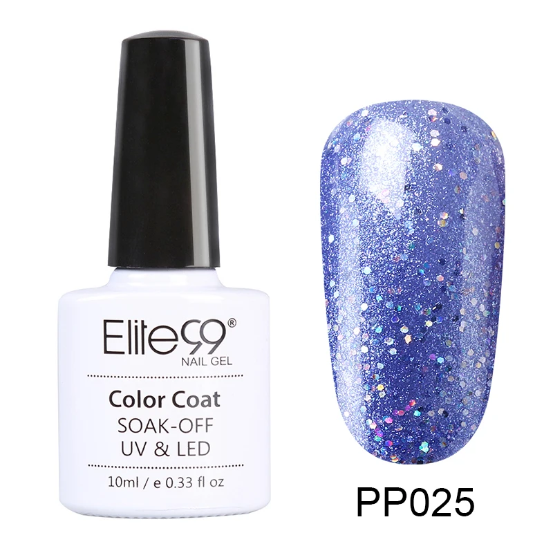 PP025 Elite99 фиолетовый цвет 10 мл Гель-лак замачиваемый УФ Гель-лак для ногтей для маникюра долговечный Гель-лак для ногтей - Цвет: PP025