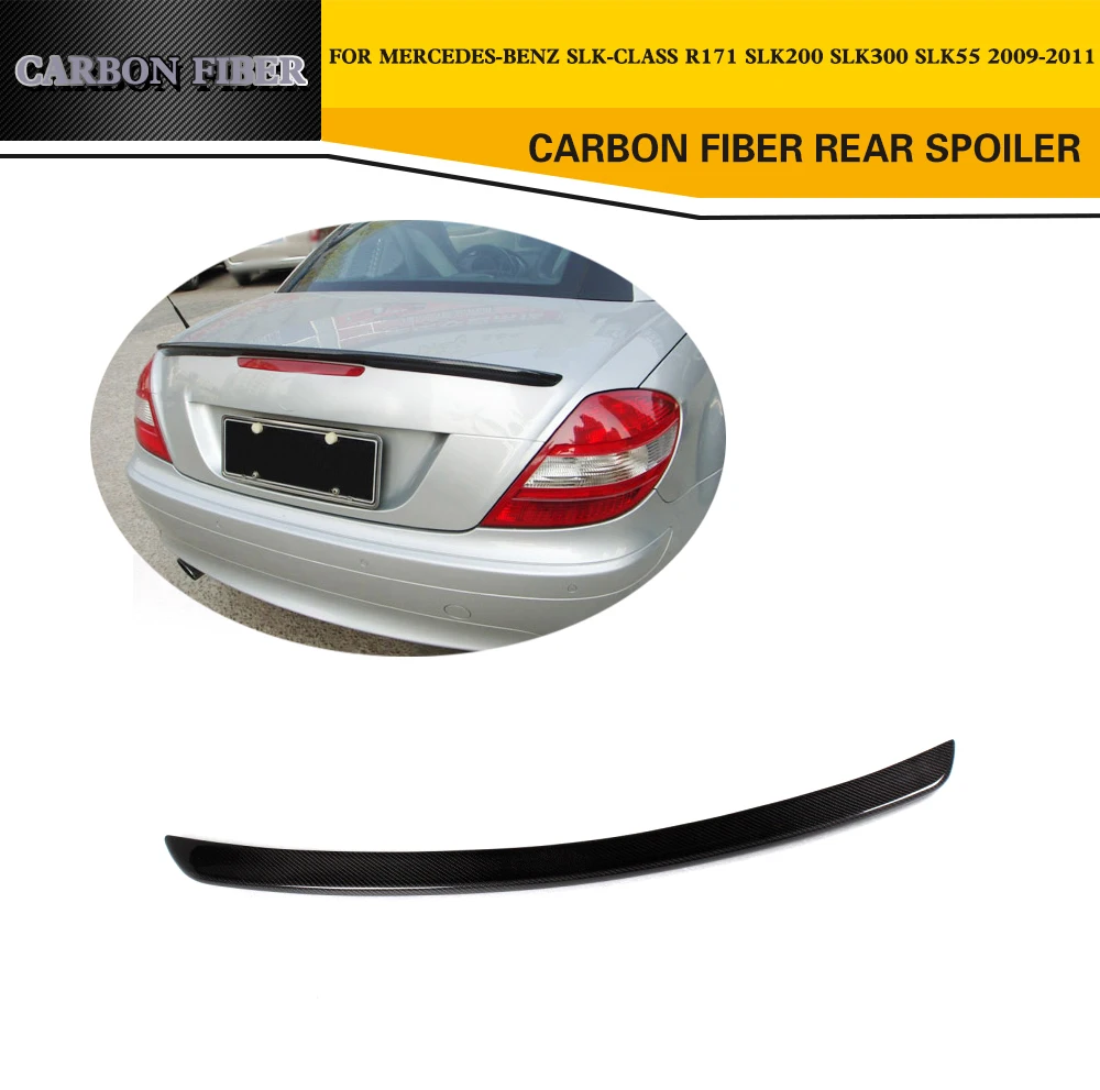Задний спойлер из углеродного волокна для Mercedes Benz SLK Class R171 SLK200 SLK300 SLK55 Convertible 2 Door