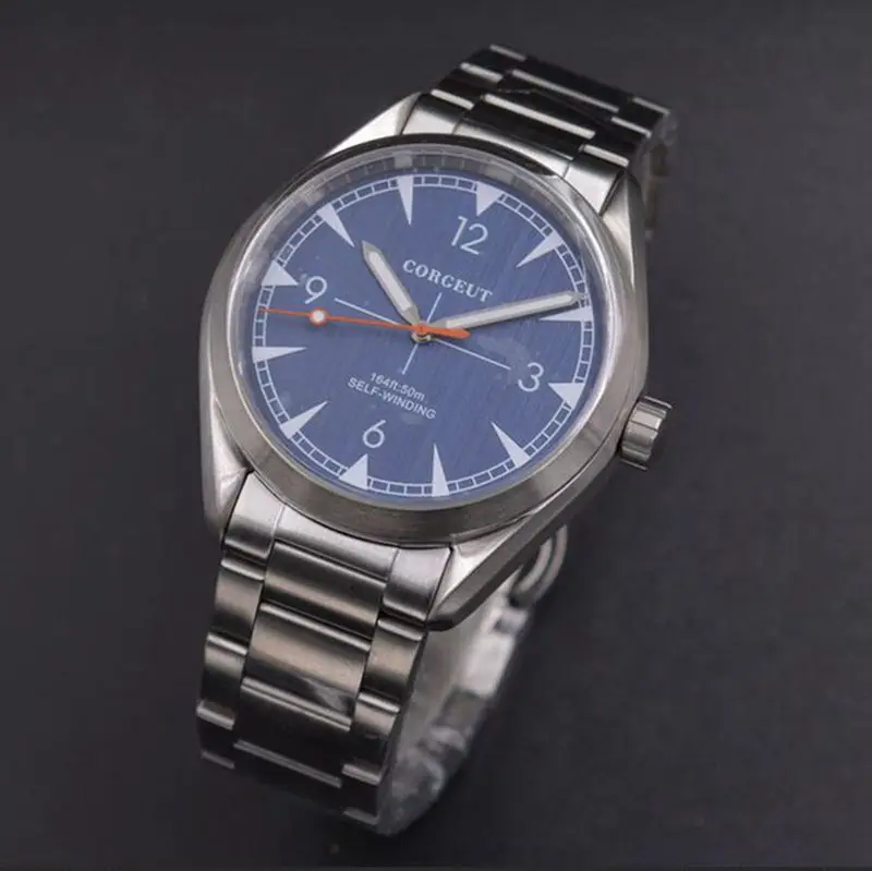 blue dial Corgeut автоматические механические часы для плавания, спортивные роскошные Брендовые мужские часы, деловые наручные часы, мужские часы, Relogio Masculino - Цвет: blue dial