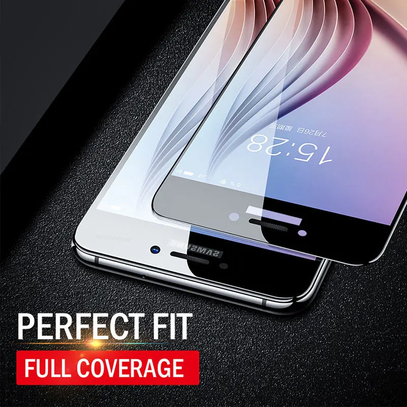 5D Curved A8 2018 Tempered Glass For Samsung Galaxy A5 A3 A7 2017 Plus J7 J5 Pro Prime Screen Protector Film A 5 8 Case | Мобильные