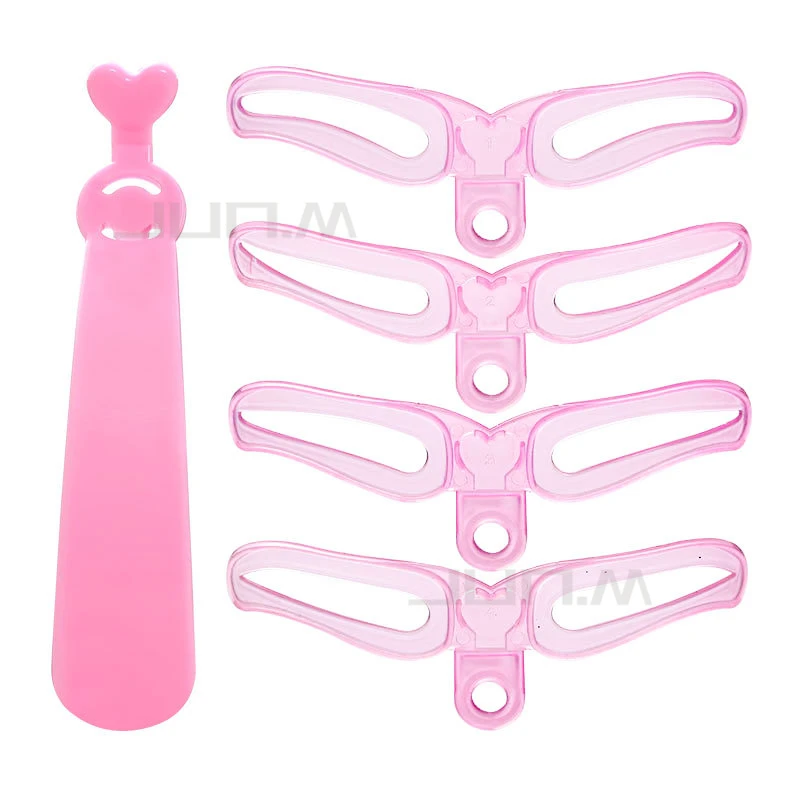 10Pcs 4 Kinds Eyebrow Stencil Ruler Cosmetics Reusable Shape Mold Styling Shaping Template Card Makeup Beauty Tool | Красота и